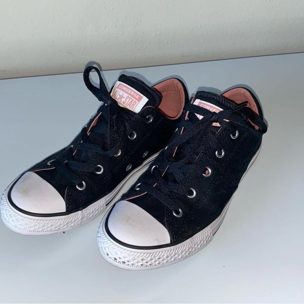 Converse CTAS Madison, girls size 4. Black/Rust, Pink/White.